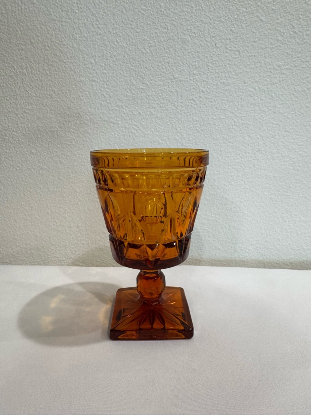 Indiana Glass Colony Park Amber Goblet